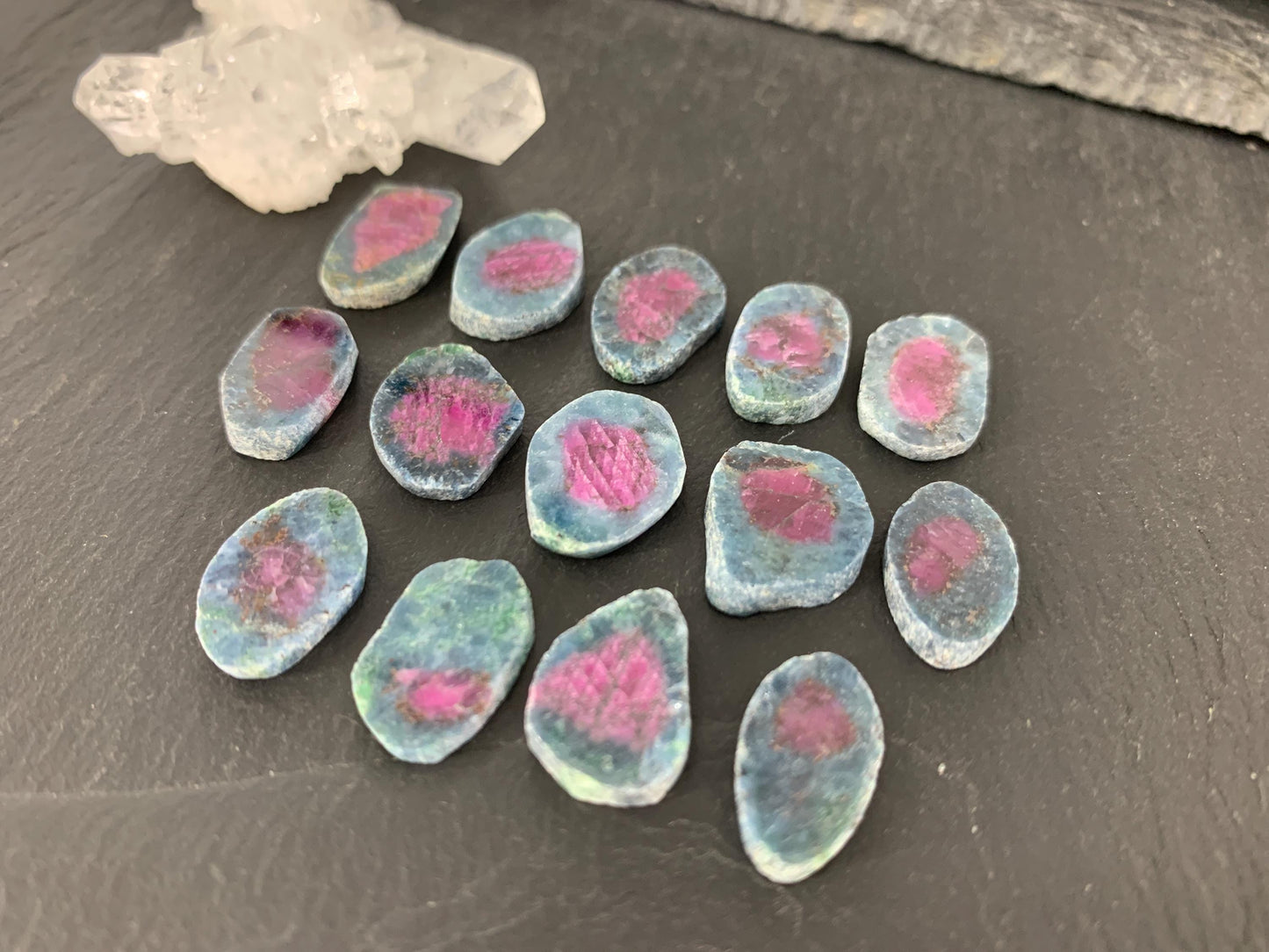 Watermelon Ruby 14mm long slice