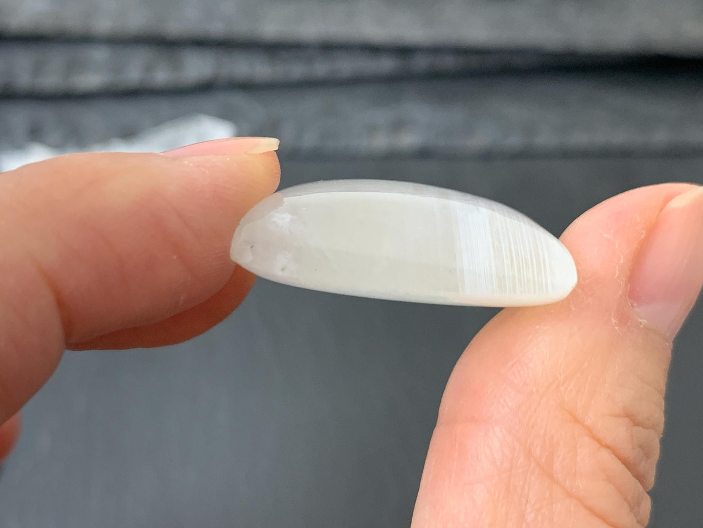 Rainbow Moonstone rectangle 26x24x10mm cabochon