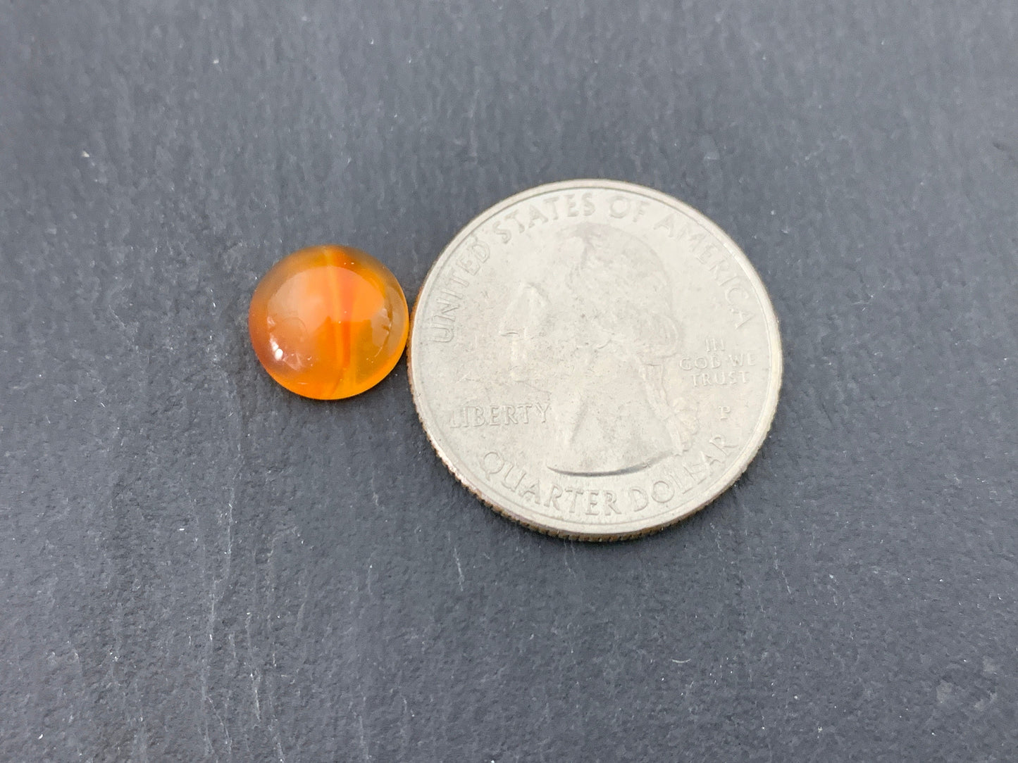 Carnelian round 10mm cabochon - Calibrated cabochons
