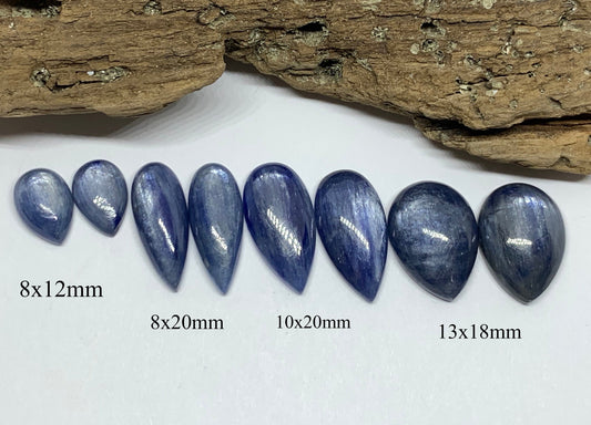 Kyanite pear cabochon