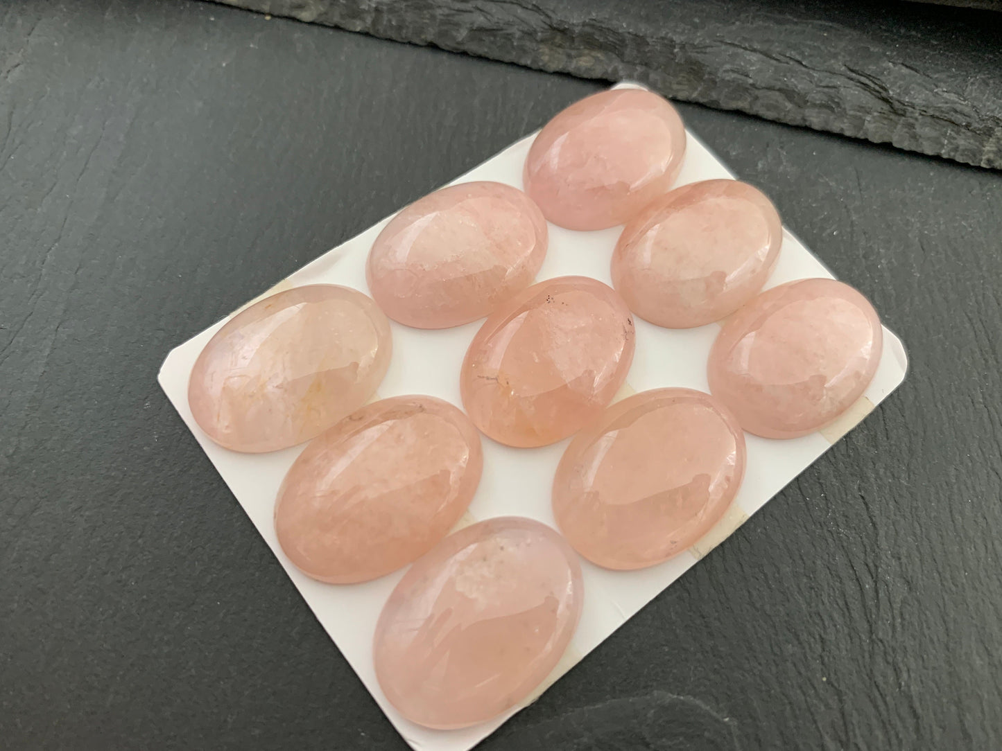 Morganite oval 18x25mm cabochon - Calibrated cabochons