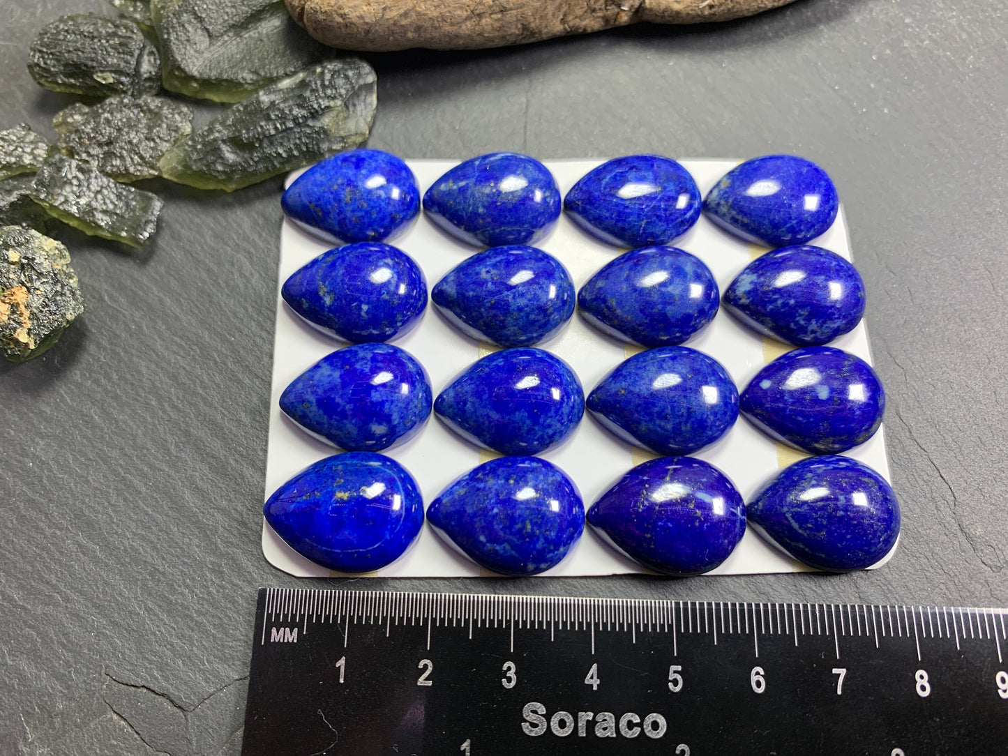 Lapis Lazuli pear 15x20mm cabochon - Calibrated cabochons