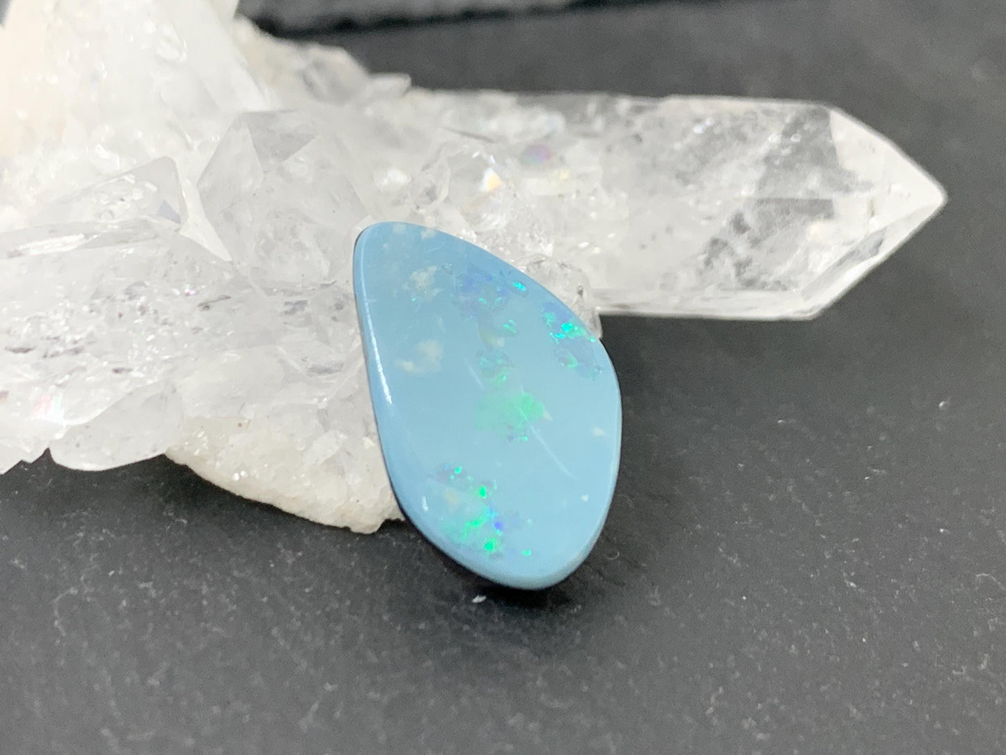 Australian Opal doublet 10x15x4mm cabochon
