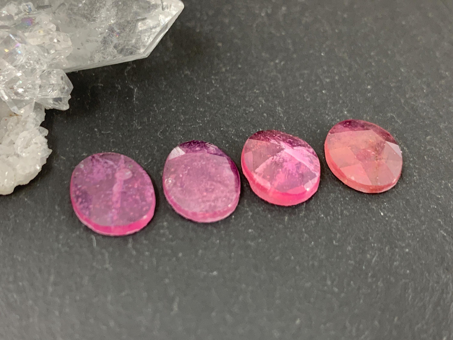 Faceted Sapphire oval 8x10mm cabochon Second quality cabochon