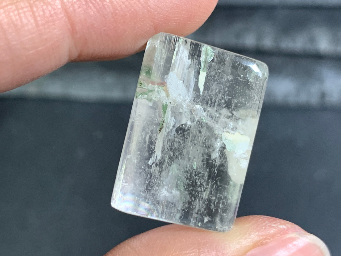 Tumbled Kunzite from Pakistan 20-27mm long- not drilled gemstone