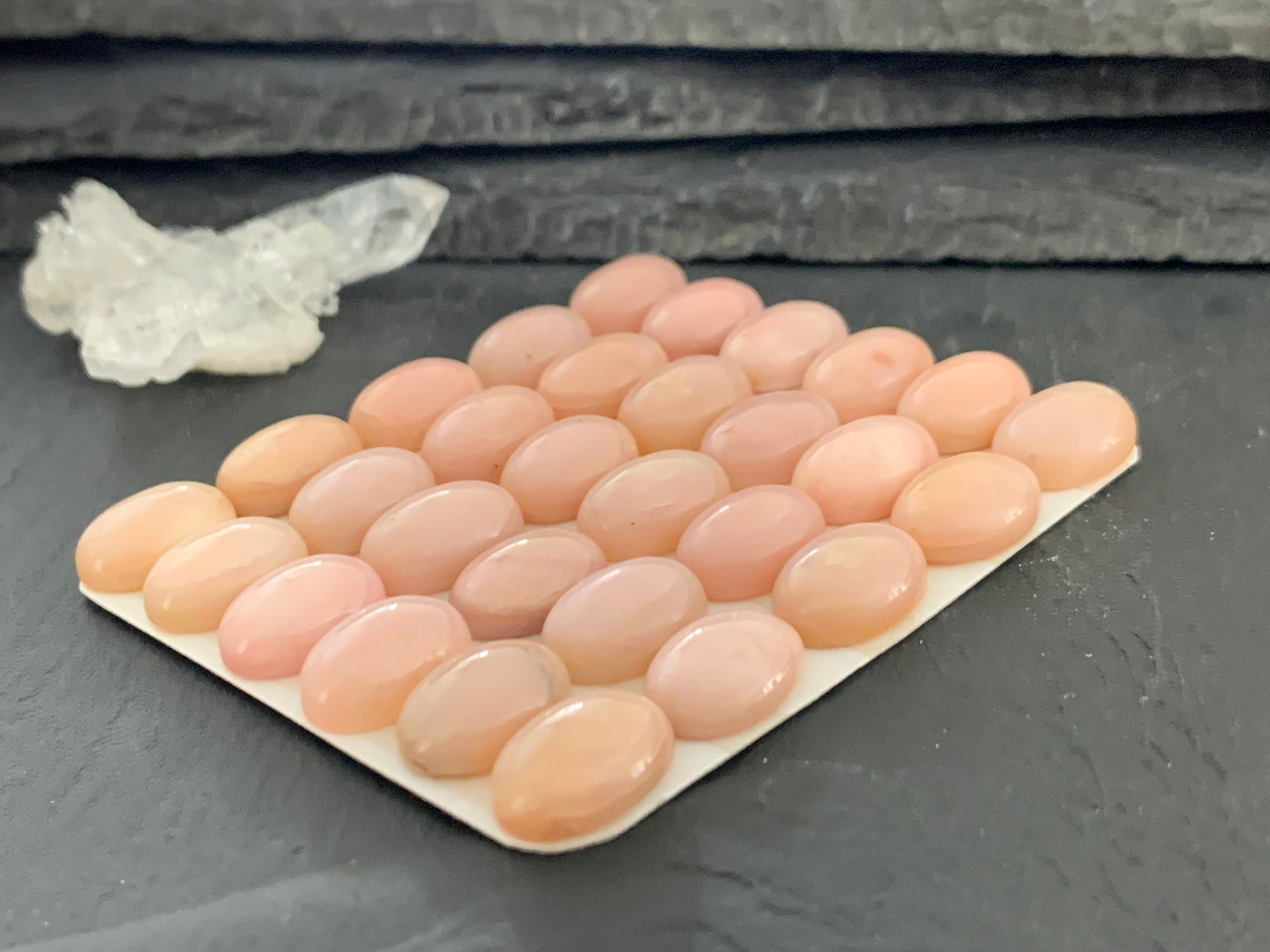 Pink Opal oval 10x14mm Cabochon