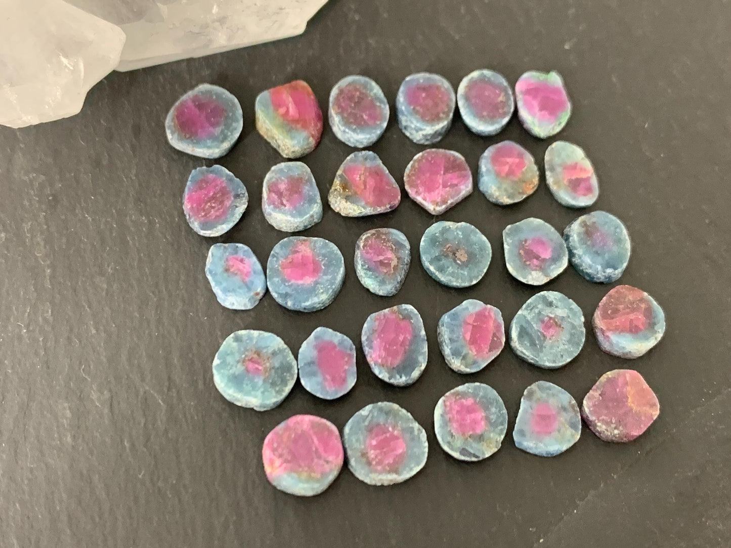 Watermelon Ruby 7mm long slice