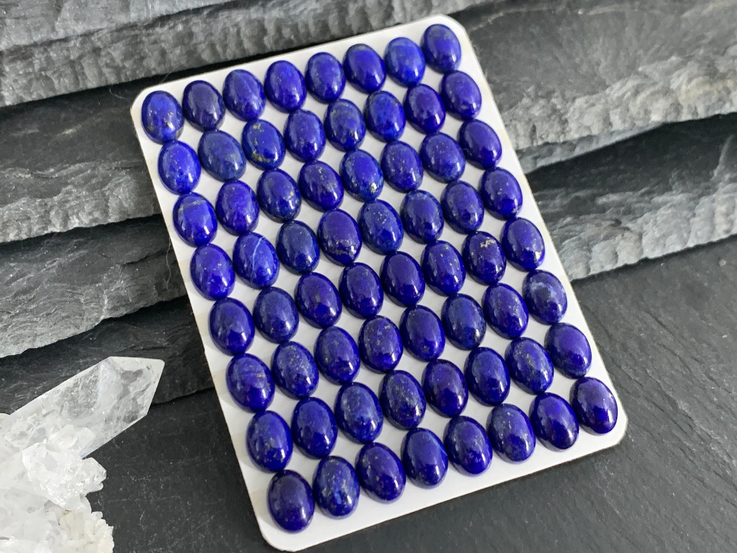 Lapis Lazuli oval 6x8mm cabochon - Calibrated acbochons