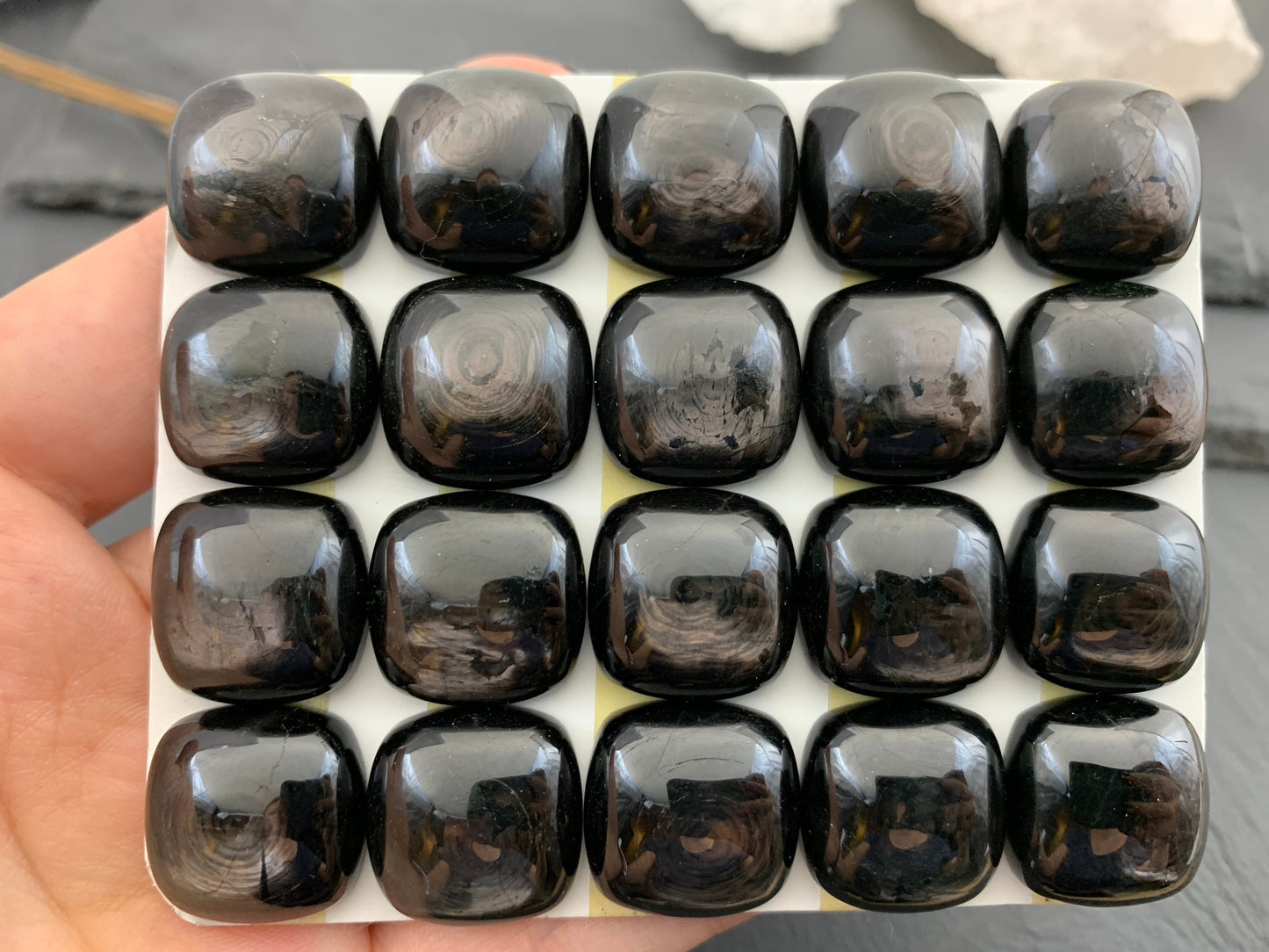 Hypersthenes Square 18mm cabochon