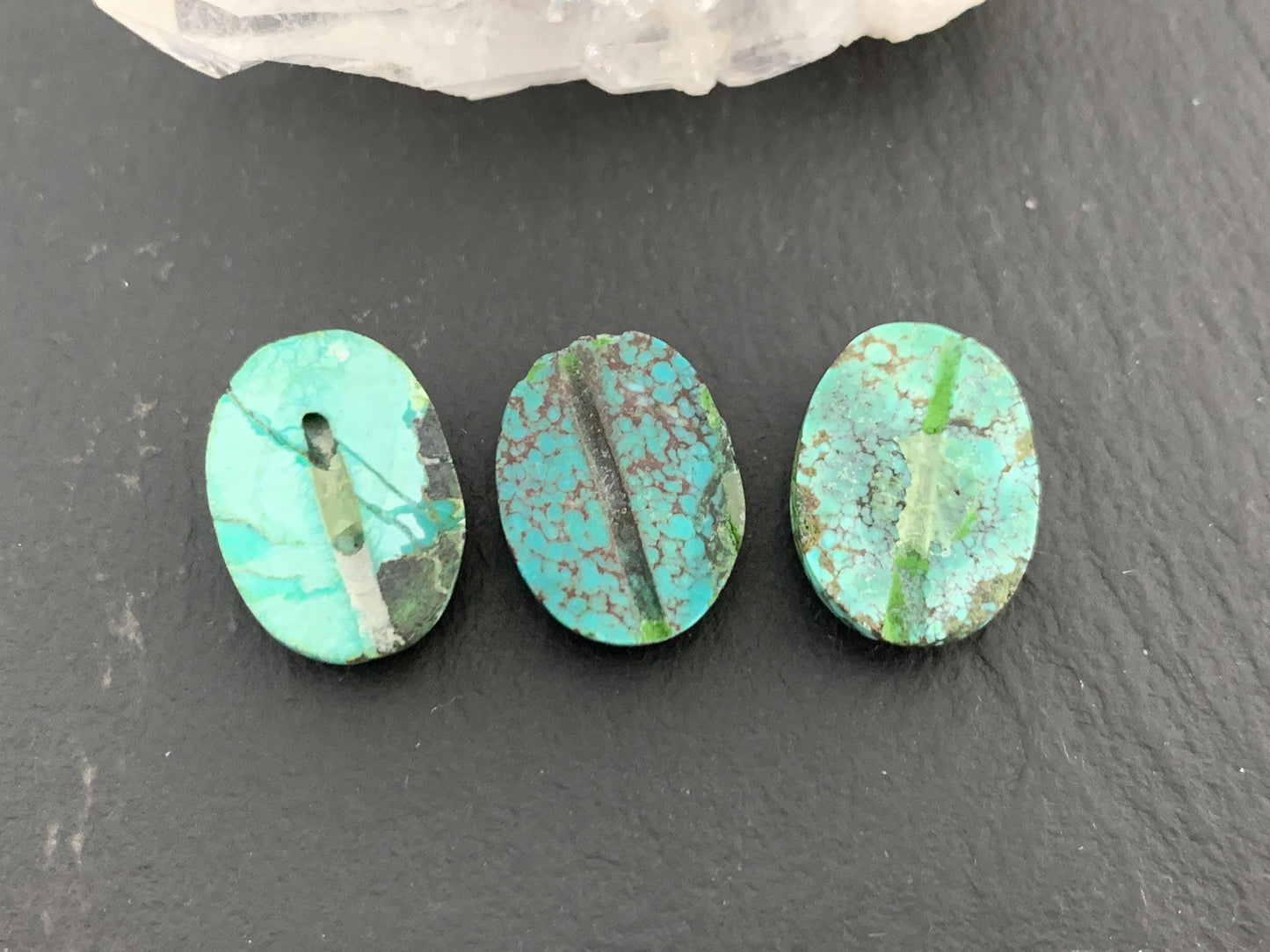 Tibetan Turquoise oval 10x14mm cabochon- Select your cabochon