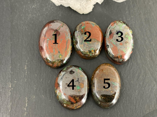 Azurmalachite cabochon/W373-4
