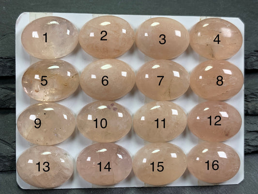 Morganite oval 15x20mm cabochon - Calibrated cabochons