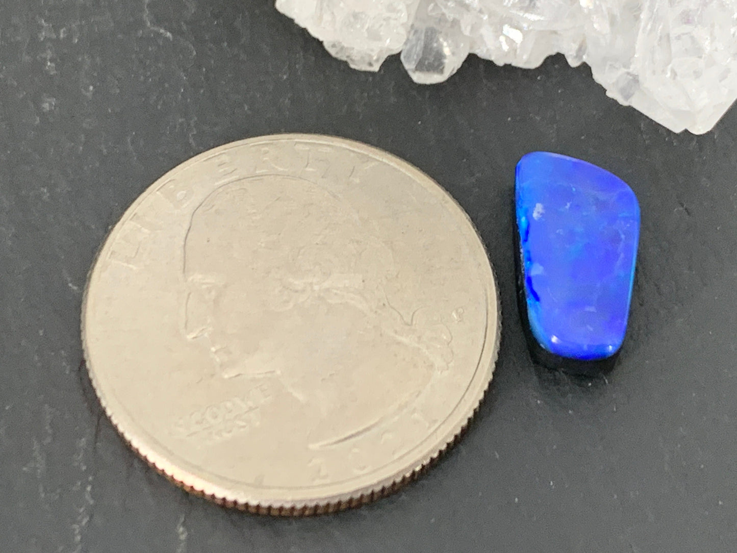 Australian Opal doublet 7x13x4mm cabochon