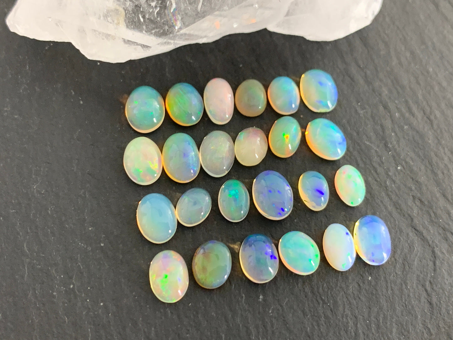 Ethiopian Opal 5-7mm long cabochon