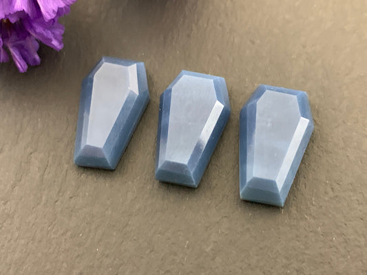 Blue Opal Coffin 10x16mm cabochon
