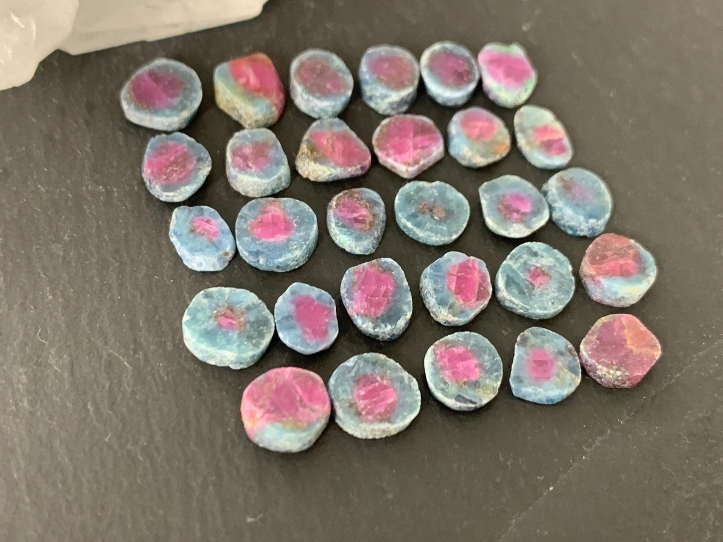 Watermelon Ruby 7mm long slice