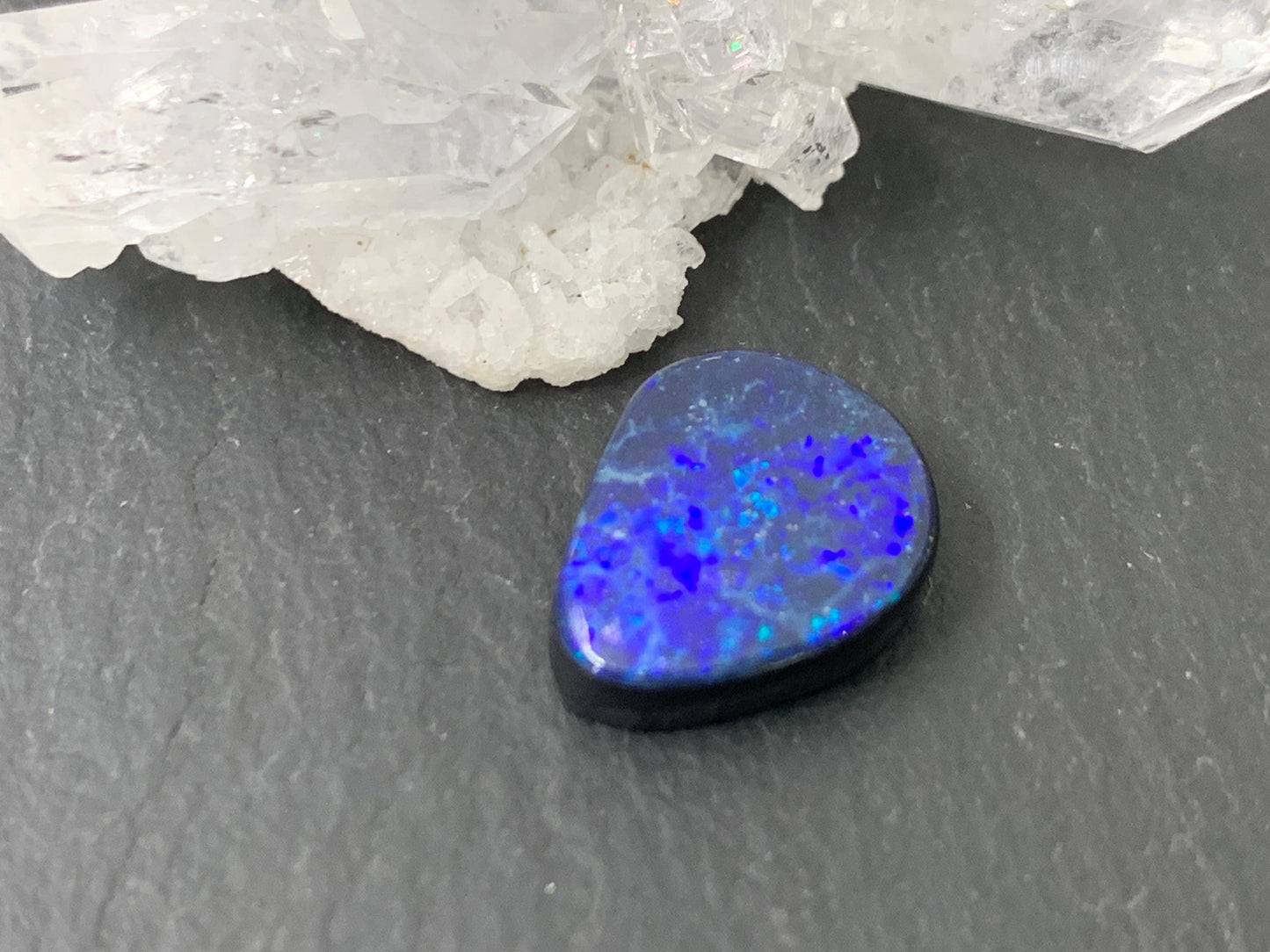 Australian Opal doublet 11x13x4mm cabochon