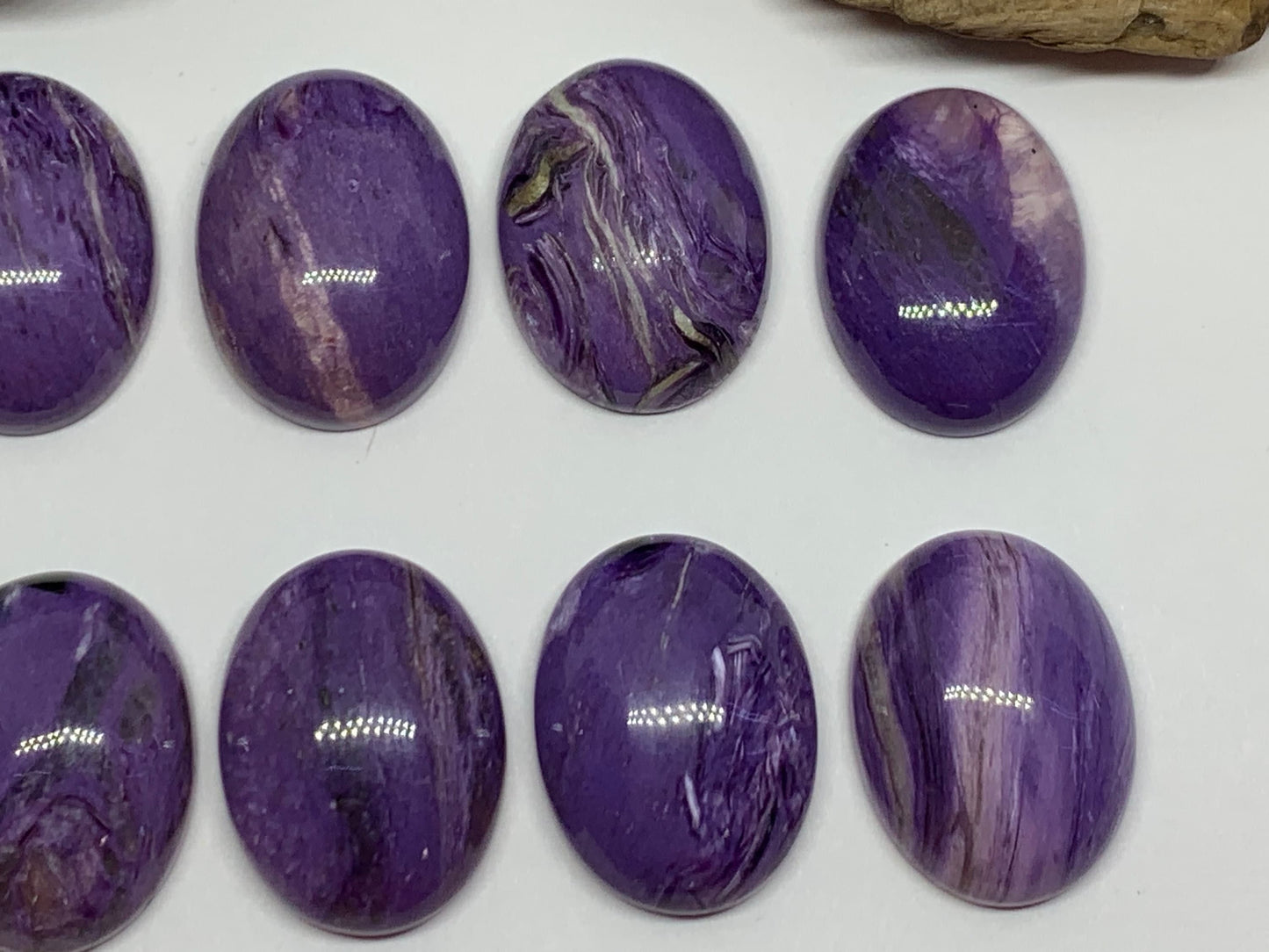 Charoite oval 15x20mm cabochon - Calibrated cabochons