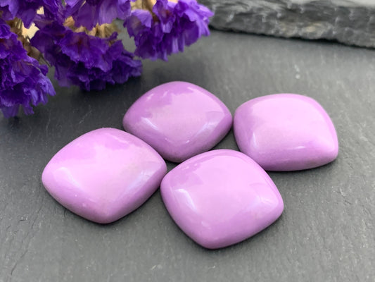 Phosphosiderite square 18mm cabochon - Calibrated cabochons