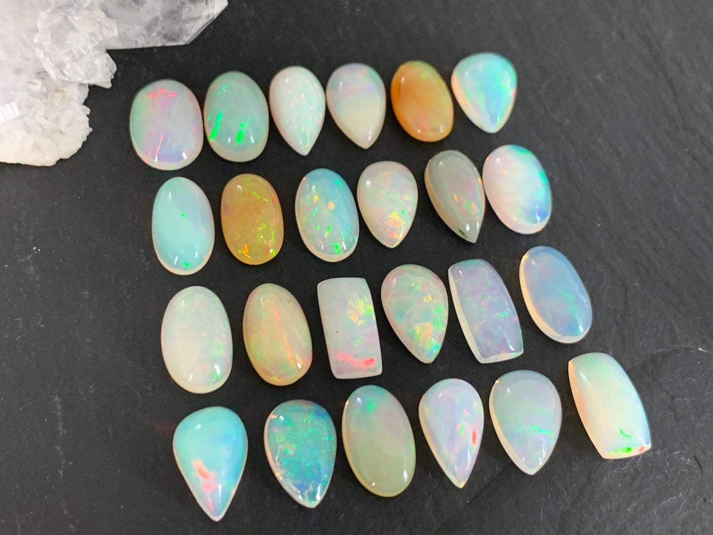 Ethiopian Opal 11-12mm long cabochon