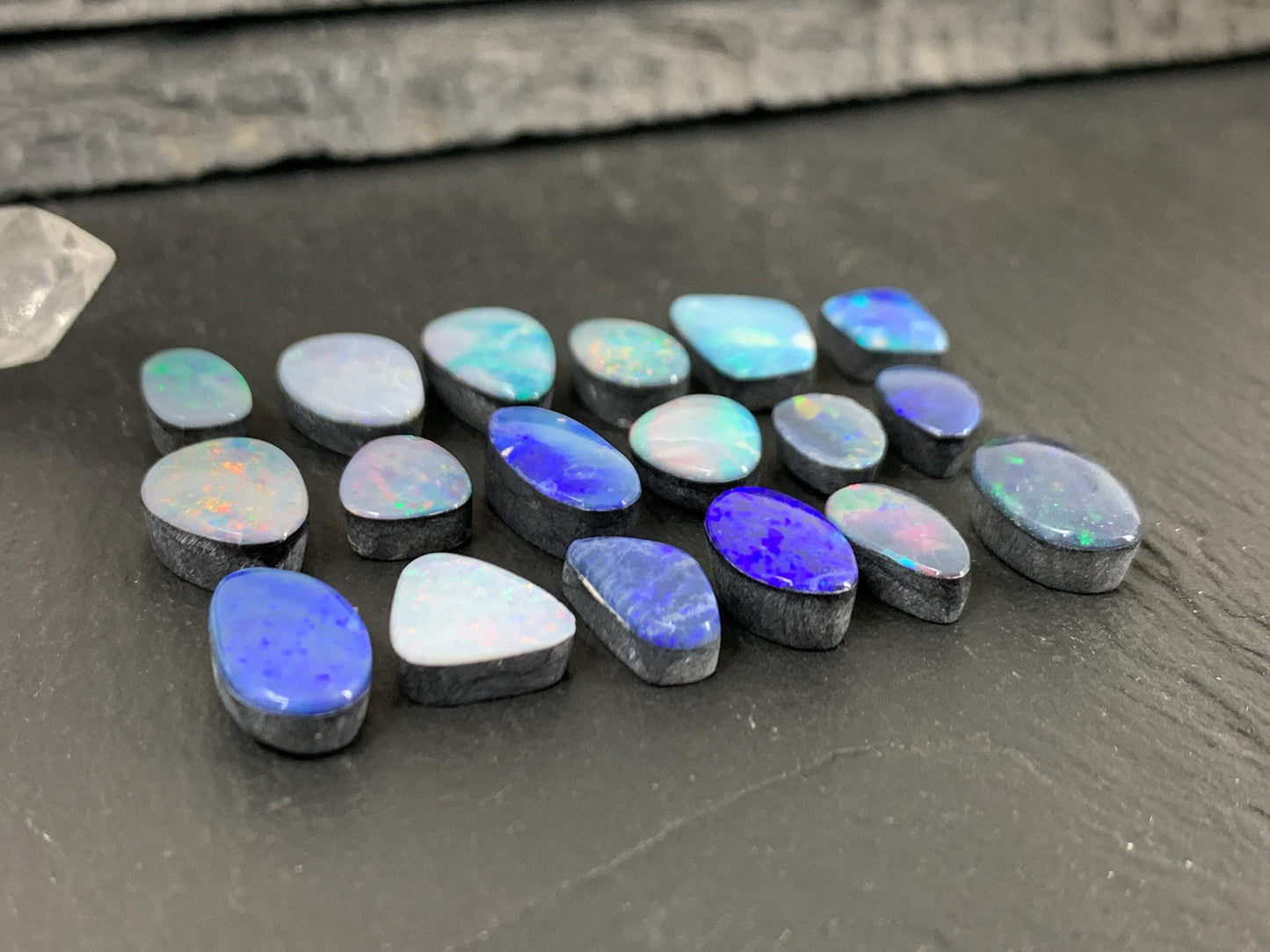 Australian Opal Doublet Free Form Cabochon 8-12mm – Natural Colorful Gemstone