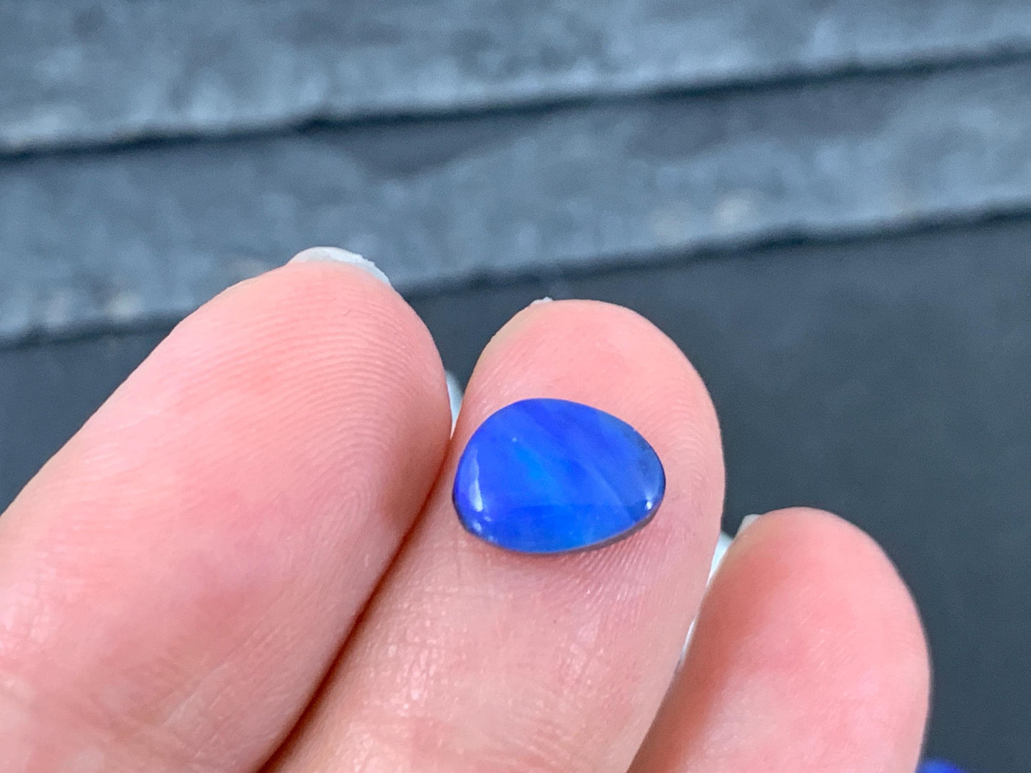 Australian Opal Doublet 8-10mm long cabochon - Second quality
