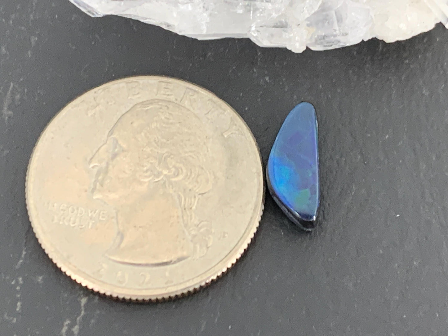 Australian Opal doublet 5x13x3.5mm cabochon