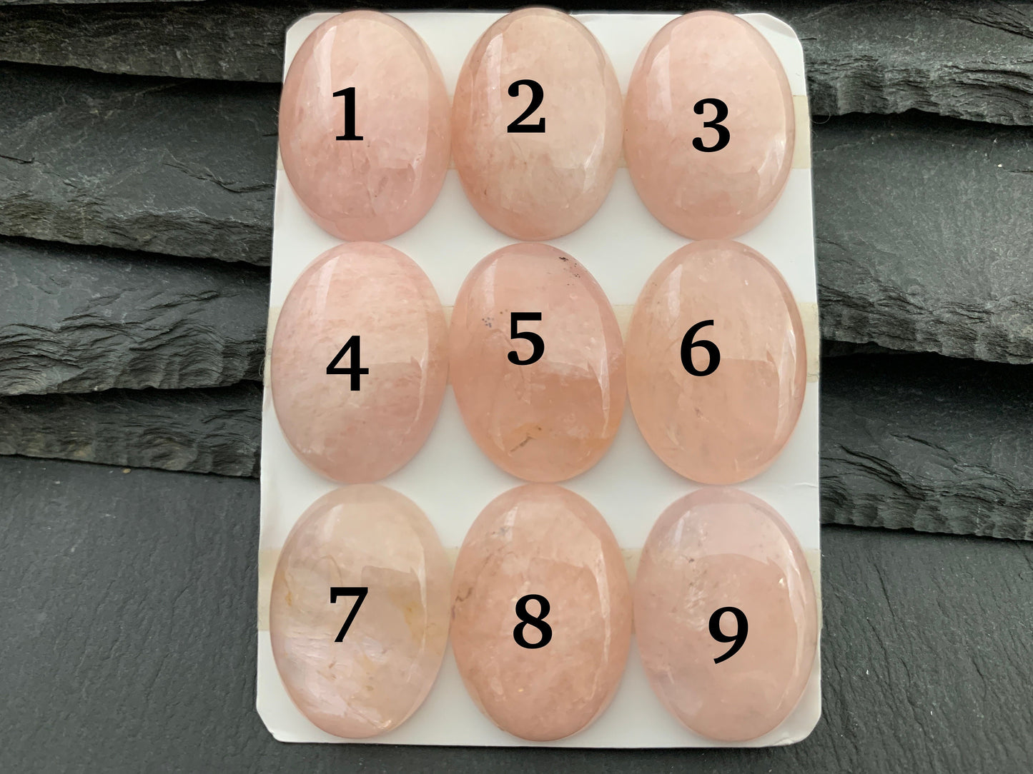 Morganite oval 18x25mm cabochon - Calibrated cabochons