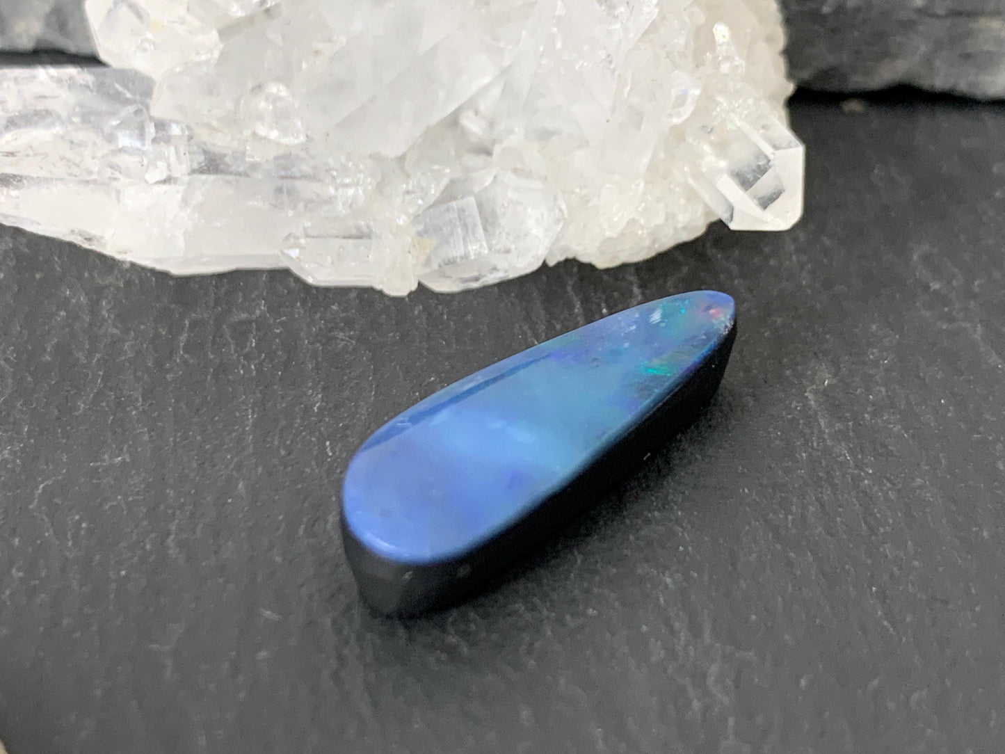 Australian Opal doublet 7x21x4.5mm cabochon