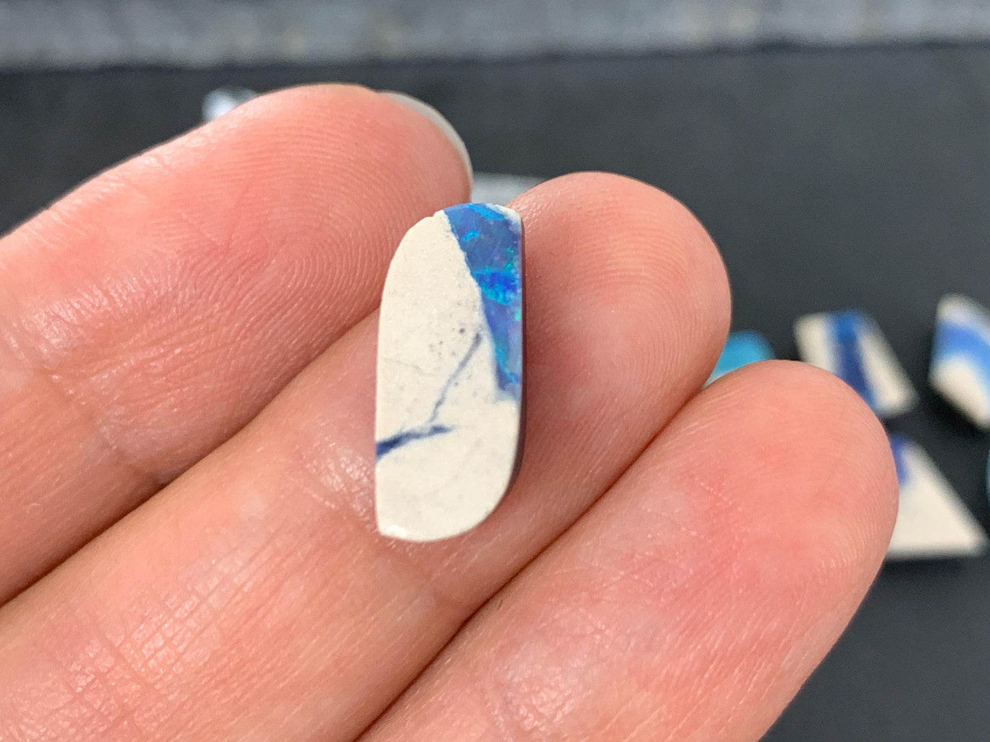 Australian Opal Doublet 10-15mm long cabochon- Single piece or matching pair