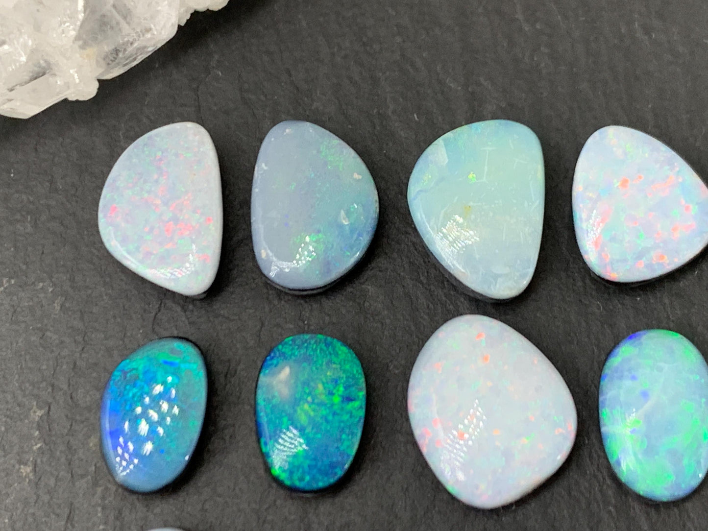 Australian Opal Doublet Free Form Cabochon 7-12mm – Colorful Gemstone Piece