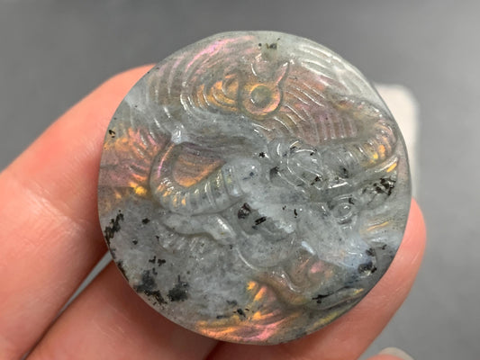 Taurus Purple Labradorite Zodiac Signs - Zodiac Constellations Carving