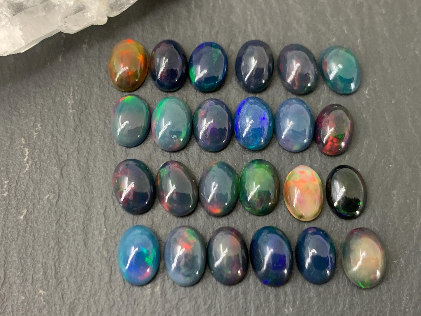 Black Ethiopian Opal 5x7mm Cabochon
