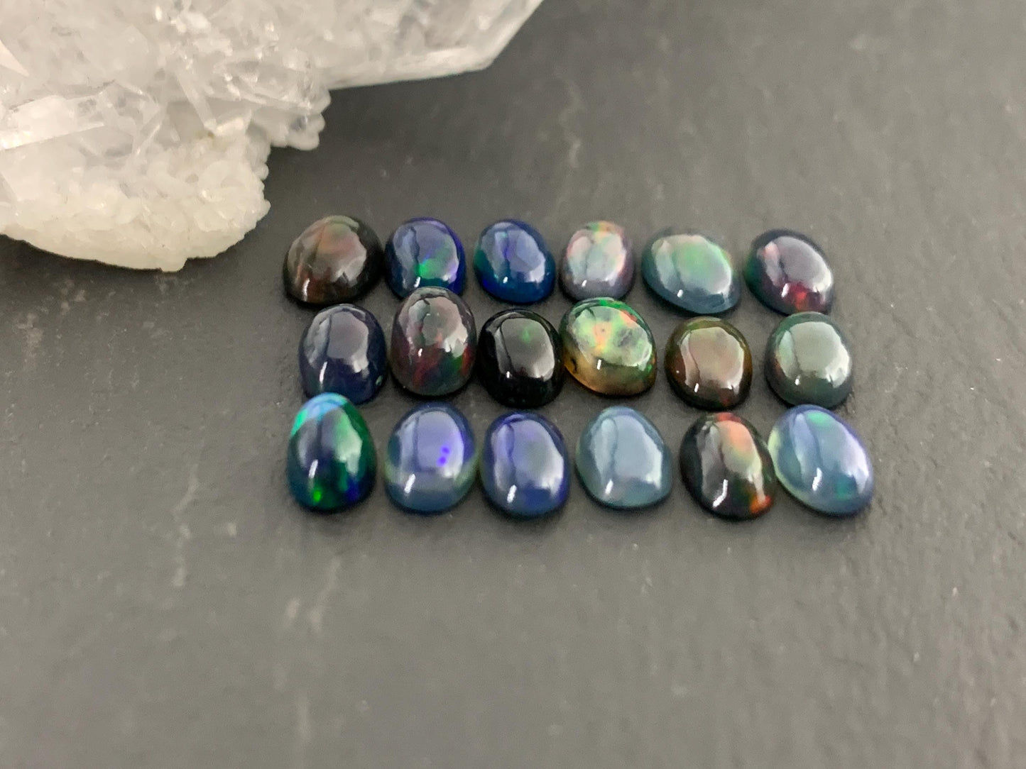 Natural Ethiopian Opal oval 4x6mm cabochon