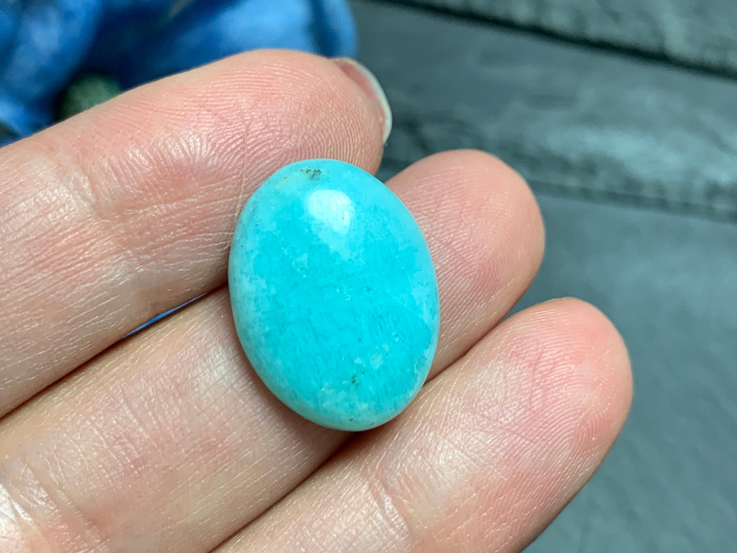 Amazonite oval cabochon 15x20mm - Calibrated cabochons