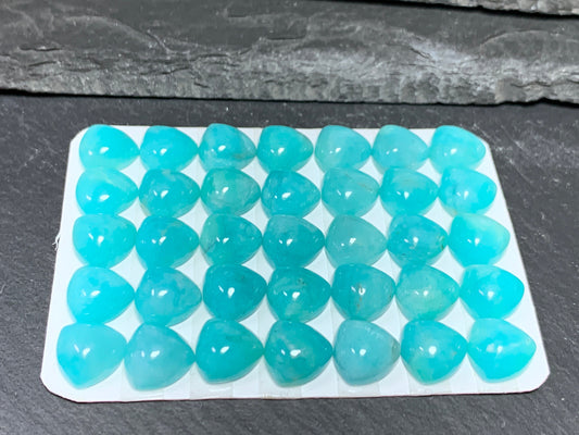 Amazonite trillion cabochon 10x10mm - Calibrated cabochons