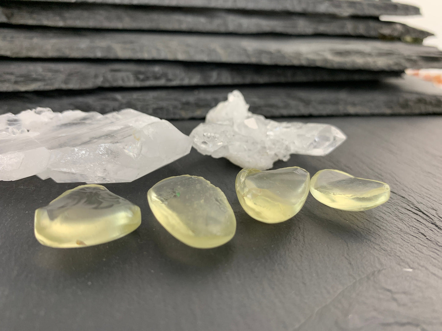 Libyan Desert Glass 18-24mm long cabochon
