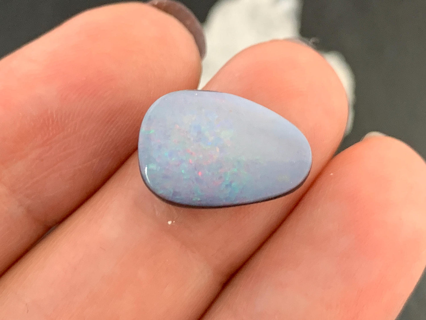 Australian Opal doublet 10x15x5mm cabochon