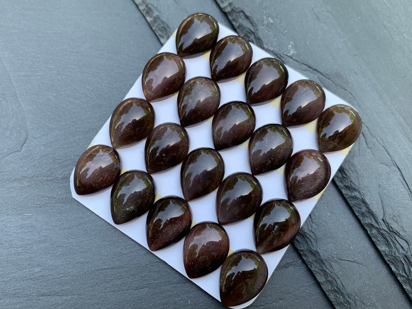 Moonstone pear 15x20mm cabochon - Calibrated cabochons