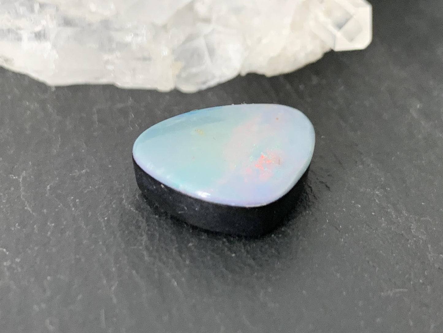 Australian Opal doublet 12x15x5mm cabochon