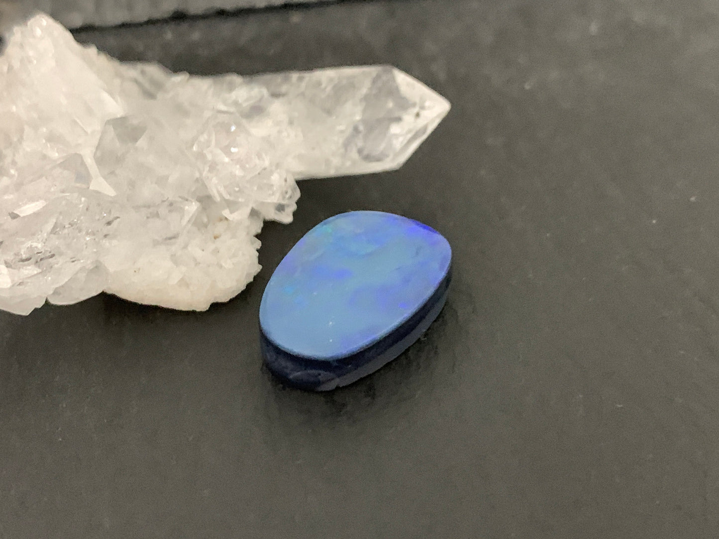 Australian Opal doublet 12x17x5mm cabochon