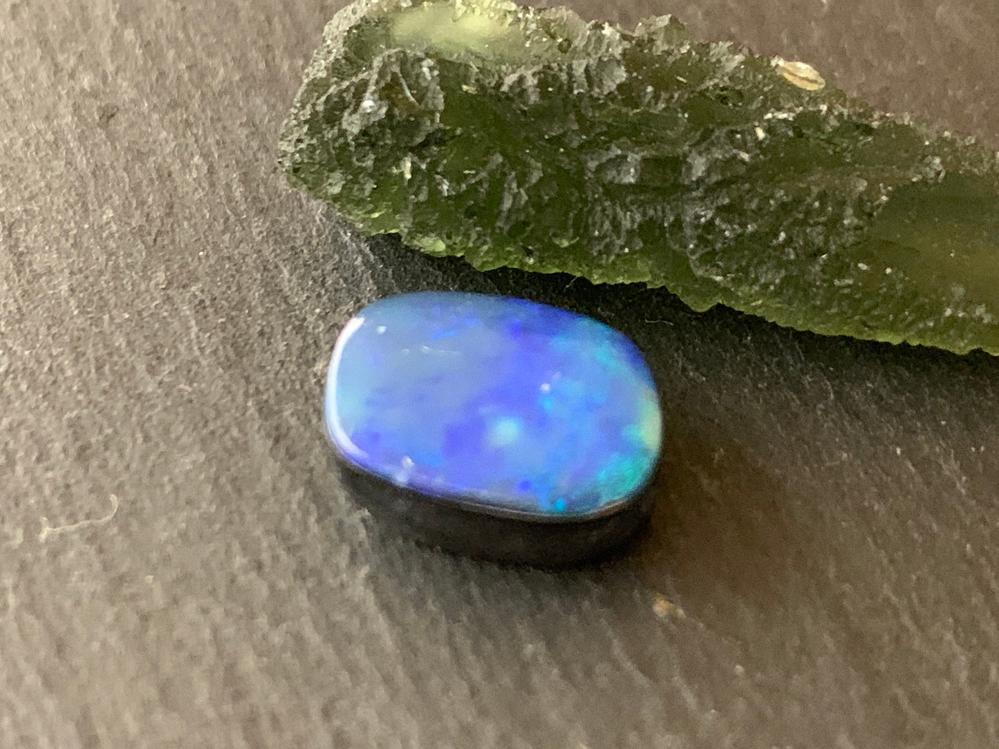 Australian Opal doublet 10x13x5mm cabochon