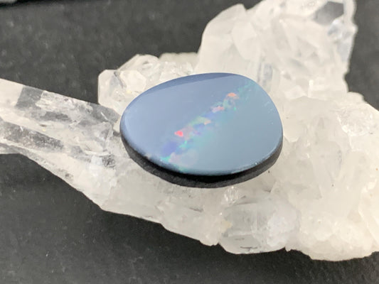 Australian Opal doublet 11x14x3mm cabochon