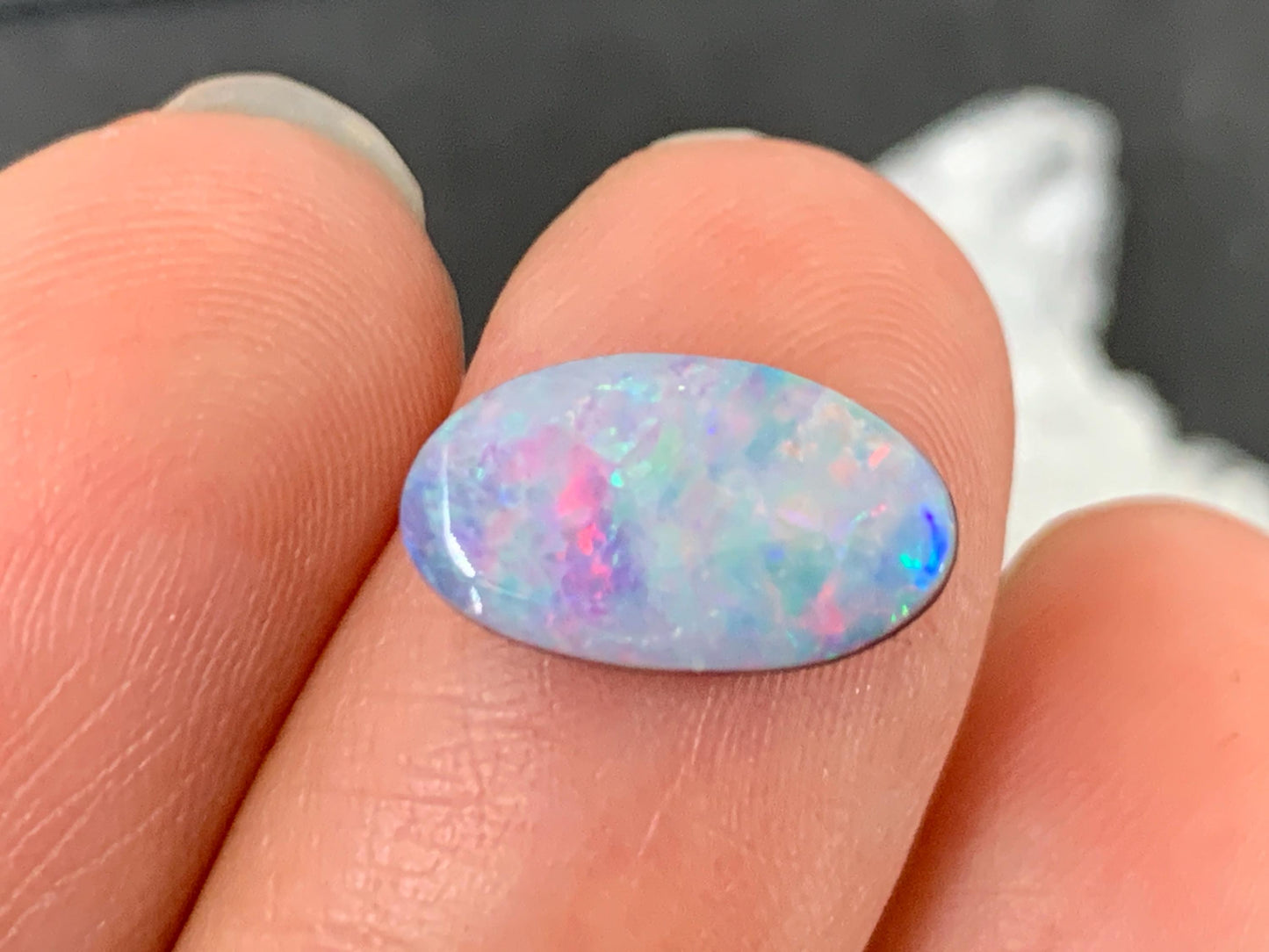 Australian Opal Doublet 7x12x4mm Free Form Cabochon – Natural Gemstone