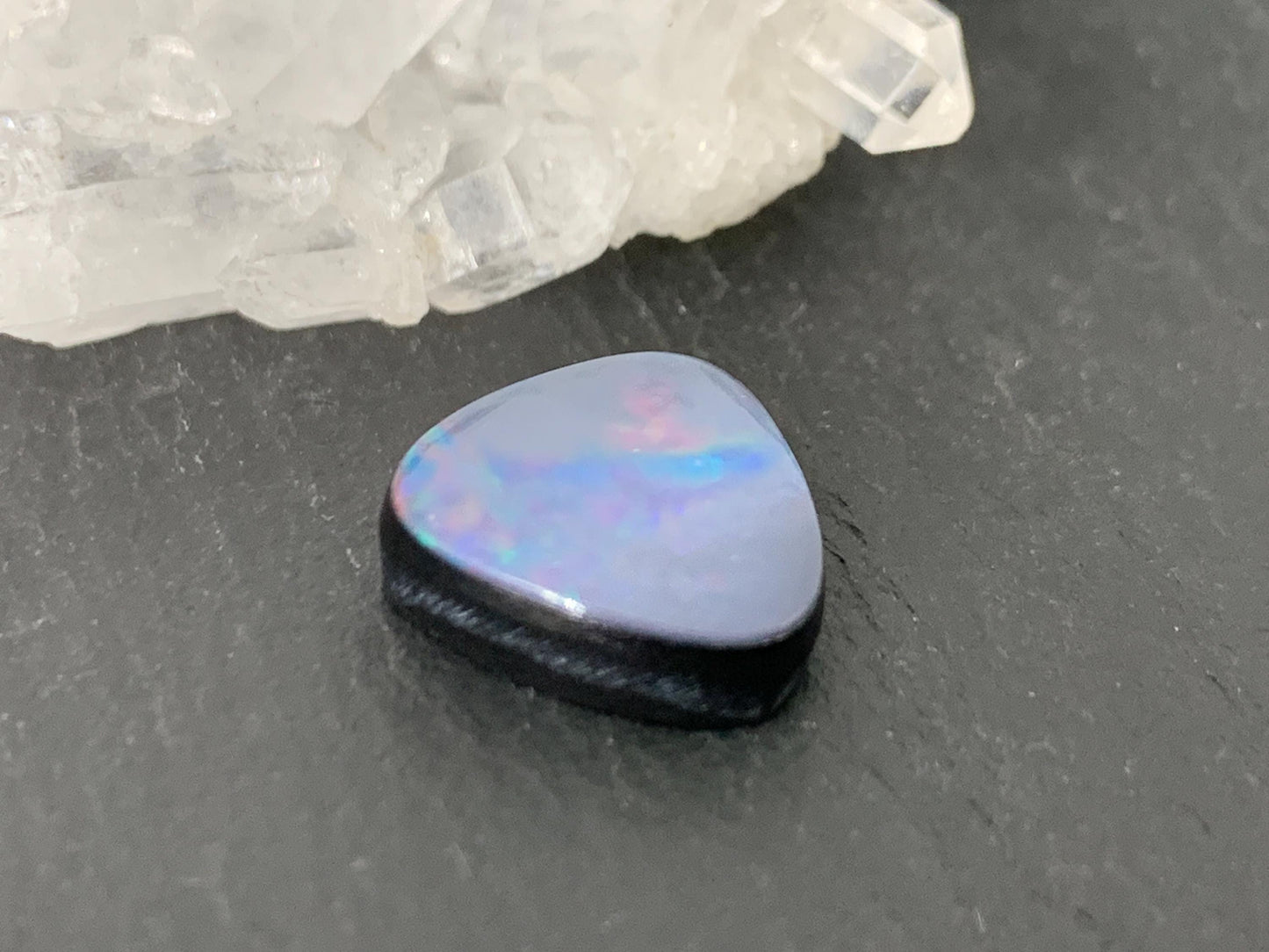 Australian Opal doublet 11.5x12x4mm cabochon