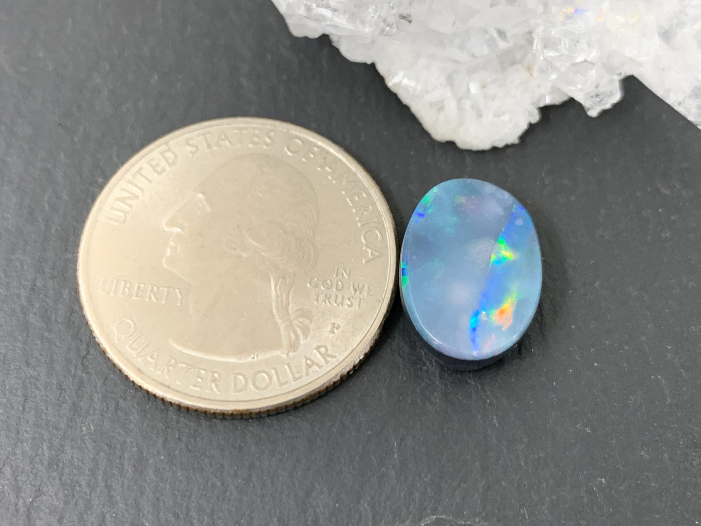 Australian Opal Doublet 10x14x5mm Cabochon