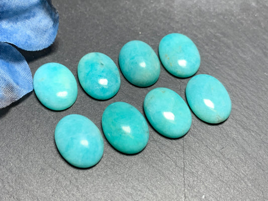 Amazonite oval 12x16mm cabochon - Calibrated cabochons
