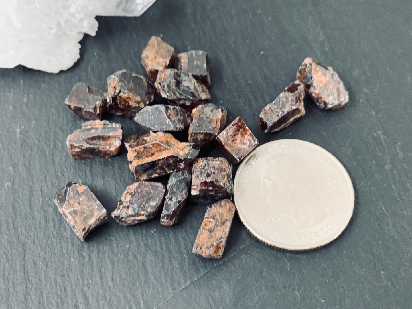 Raw Zircon 7-15mm long from Tanzania - lot of 17 piec - not drilled gemstone