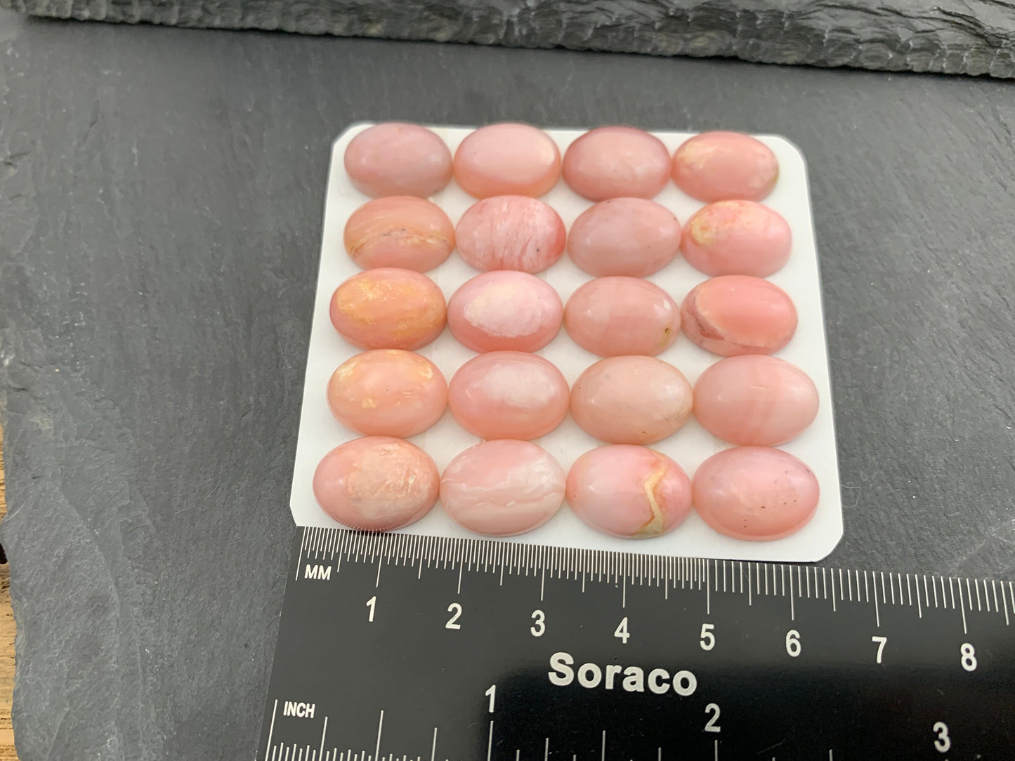 Pink Opal oval 12x16mm cabochon