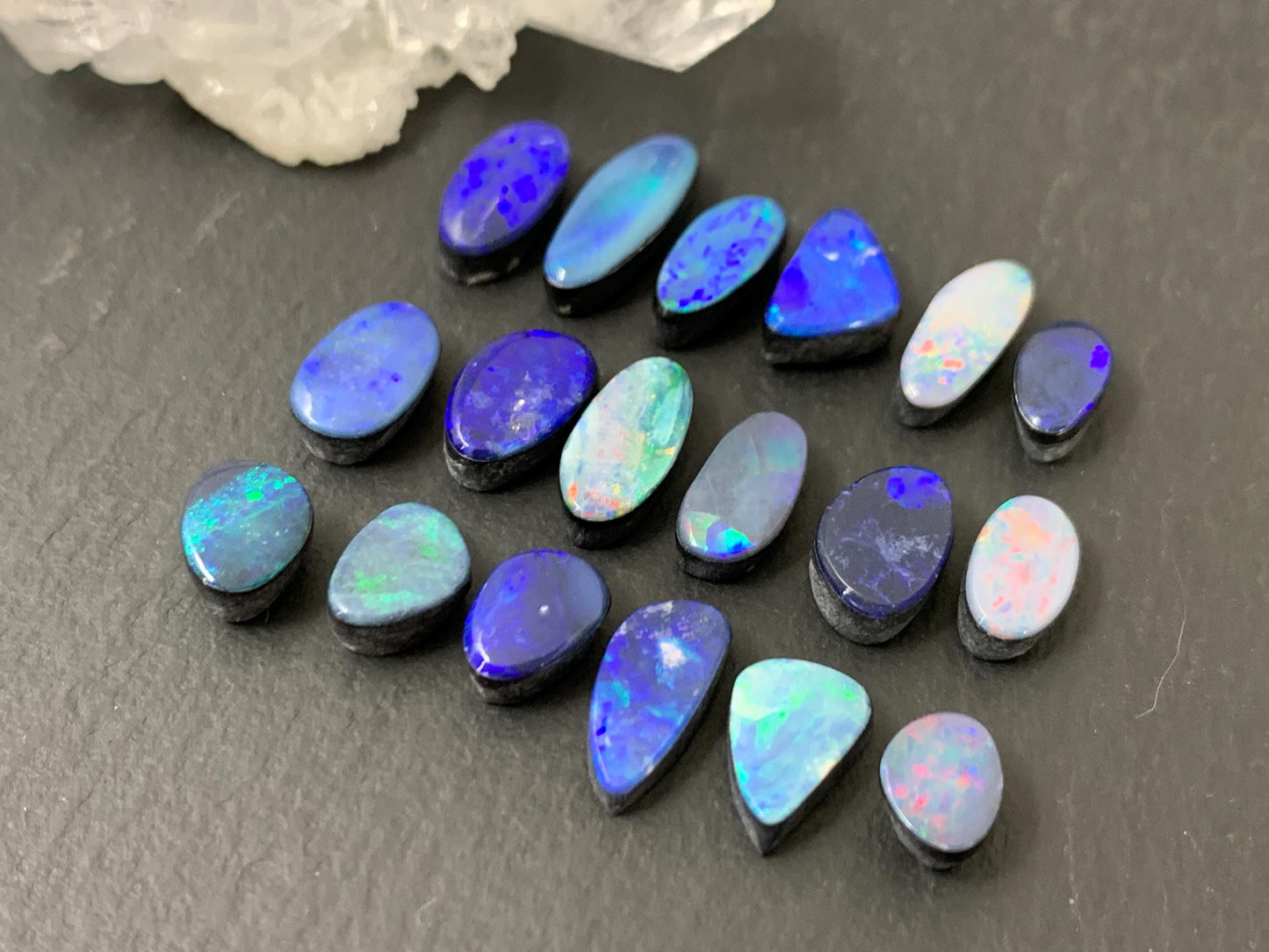 Australian Opal Doublet 8-13mm long cabochon